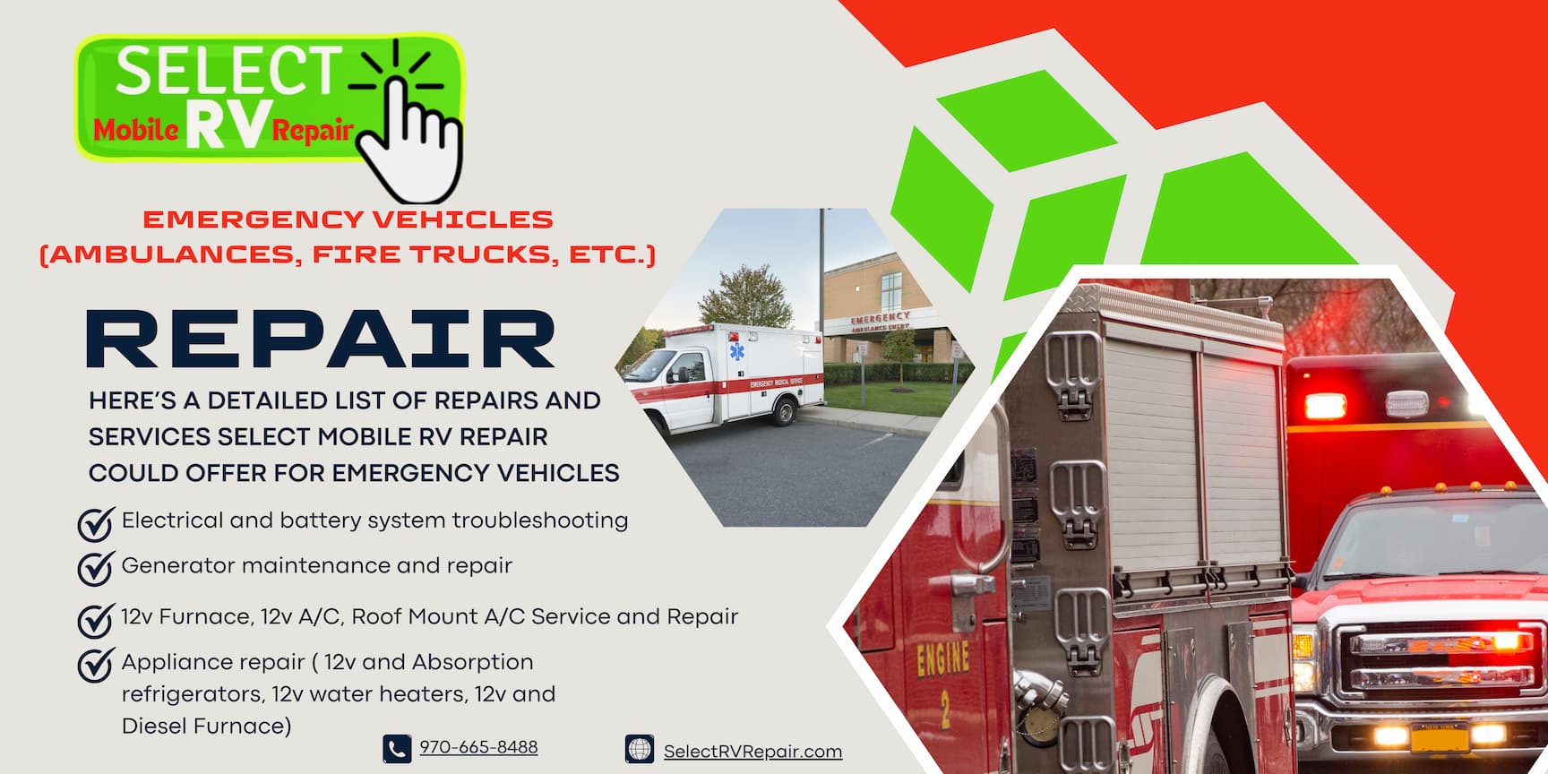 Emergency Vehicles (Ambulances, Fire Trucks, etc.) Repair Emergency Vehicles (Ambulances, Fire Trucks, etc.) Repair