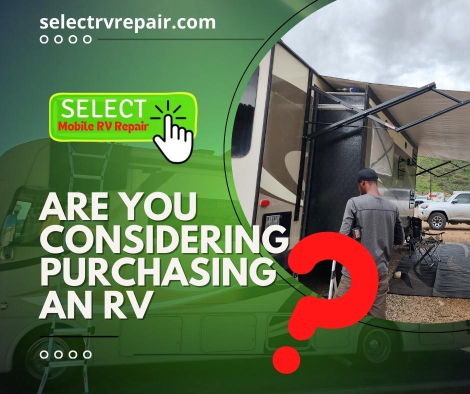 Purchasing an RV is a significant investment.